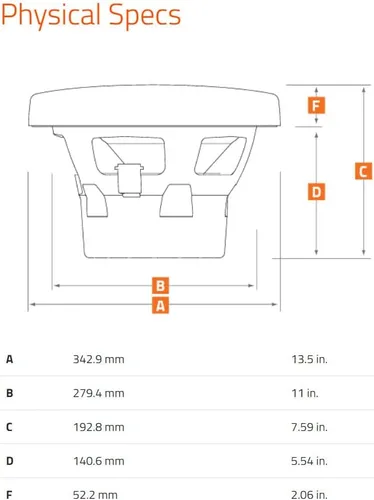 Vista 3 de Hertz HMS 12 B2-LD-C - Subwoofer marino de 12" de 2 ohmios con LED RGB, rejilla negra