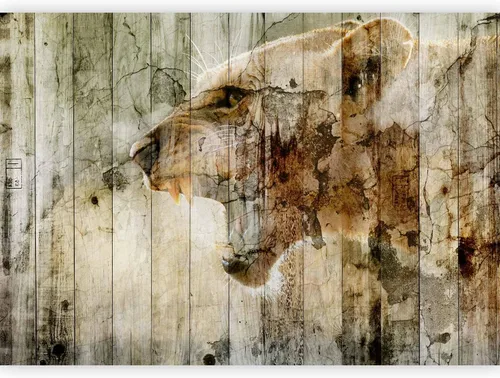 Vista 11 de artgeist Mural de pared de animales rinocerontes 77 x 55 pulgadas - Papel tapiz autoadhesivo XXL para despegar y pegar, adhesivo extraíble grande