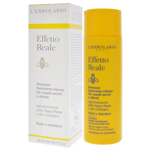 Vista 4 de L 'erbolario Intense Alimentación Champú Effetto Reale – nutrimento Intenso 200 ml para seco y el cabello quebradizo