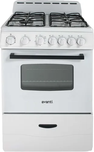 Vista 8 de Avanti Horno de Gas, Diseño Compacto Independiente, 4 Quemadores Sellados con Encendido Electrónico, Capacidad de 2.6 pies cúbicos. Cuenta con Cajón