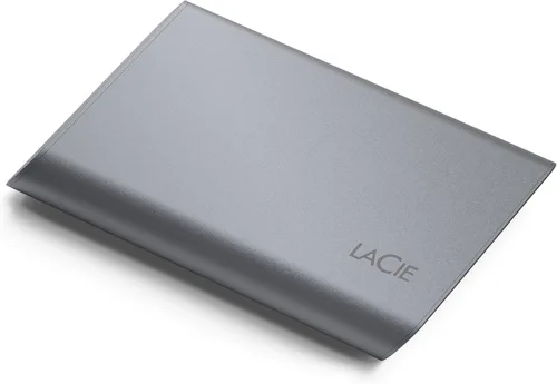 Vista 2 de LaCie Mobile Drive Secure - Unidad de estado sólido externa de 500 GB SSD portátil, color gris espacial, USB-C 3.2, para PC y Mac