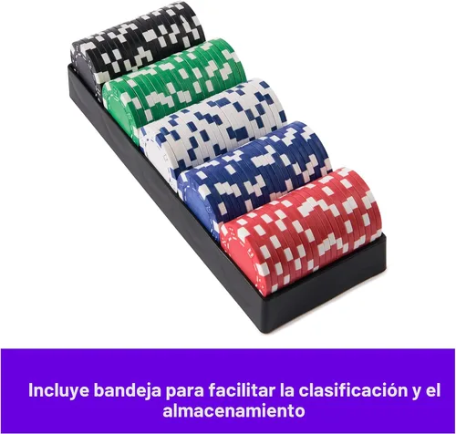 Vista 5 de Spin Master Games, Cardinal Classics, juego de fichas de póquer de 100 piezas, juego de mesa familiar clásico, juego de póquer para principiantes
