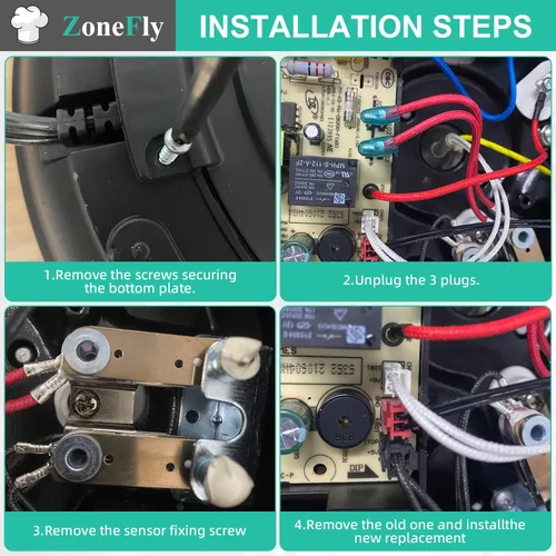 Vista 4 de ZoneFly - Sensor de presión original para olla instantánea, sensor o interruptor para olla eléctrica, Cuisinart, Farberware, olla rápida