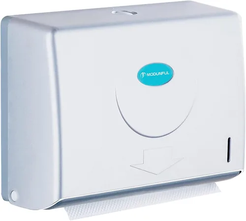 Vista 17 de Dispensador de toallas de papel para montaje en pared, dispensador de toallas de papel multipliegue adhesivo sin taladrar para baños de caravanas