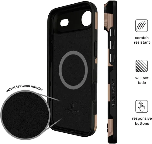 Vista 1271 de VELVET CAVIAR Funda para iPhone 15, compatible con MagSafe, probada contra caídas de 10 pies, fundas protectoras de diseño, leopardo color rosa