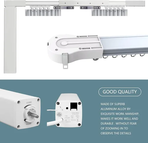 Vista 5 de Cortinas eléctricas de 87 a 244 pulgadas, abridor motorizado con control remoto (157 pulgadas)