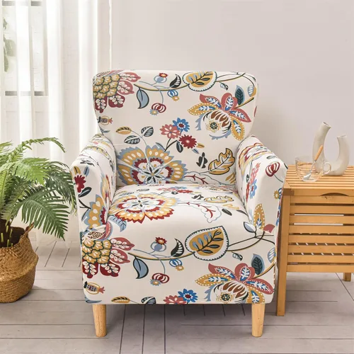 Vista 33 de MIFXIN Funda elástica para sillón de banquete, de terciopelo, 1 pieza, de elastano, elástico, protector de muebles, para sofá de 1 plaza con brazos