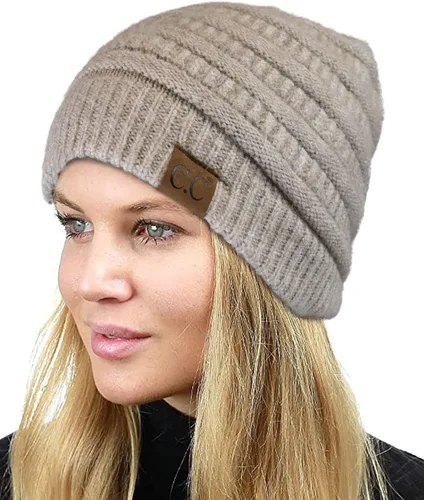 Vista 558 de C.C Trendy Warm Chunky Soft Stretch Cable Knit Beanie