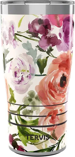 Vista 12 de Tervis Kelly Ventura - Colección Floral hecha en Estados Unidos Vaso aislado de doble pared para viajes mantiene las bebidas frías y calientes, 24