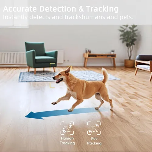 Vista 4 de Smart Baby Security Camera, 360-Degree Indoor Camera with Motion Detection, 7×24H Recordings, Mobile App Control