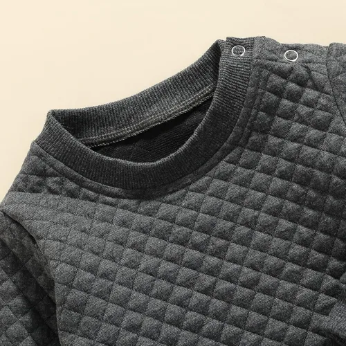 Vista 5 de Conjunto de sudadera unisex de manga larga para recién nacido, ropa de género neutro