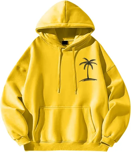 Vista 4 de Sudaderas con capucha para hombre, de manga larga, con estampado gráfico, ligeras, de gran tamaño, casuales