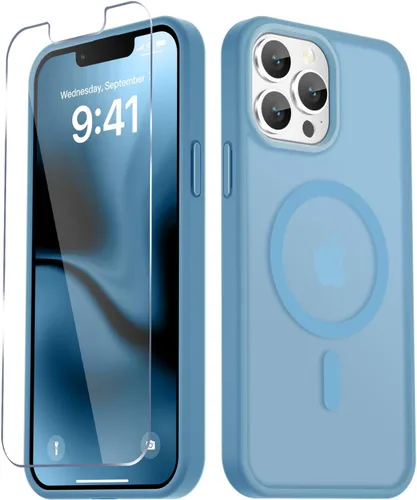 Vista 410 de Funda para Google Pixel 10 Pro XL, cubierta magnética mate, color negro Fit for MagSafe, Screen Protector included, Shockproof Military Grade