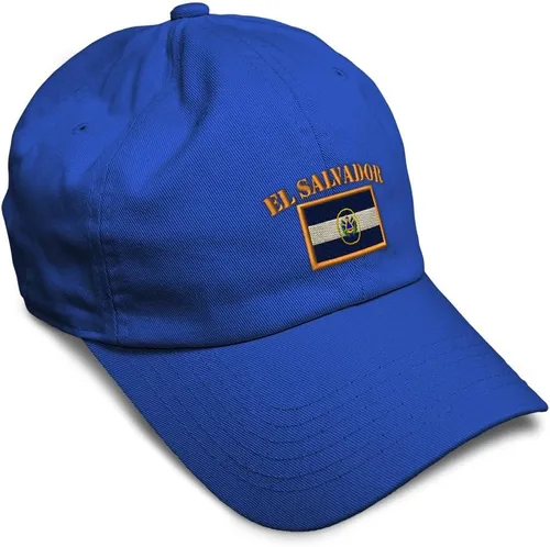 Vista 12 de Speedy Pros Sombrero de béisbol suave bordado papá sombrero El Salvador bandera bordado hombres y señoras gorra de béisbol algodón