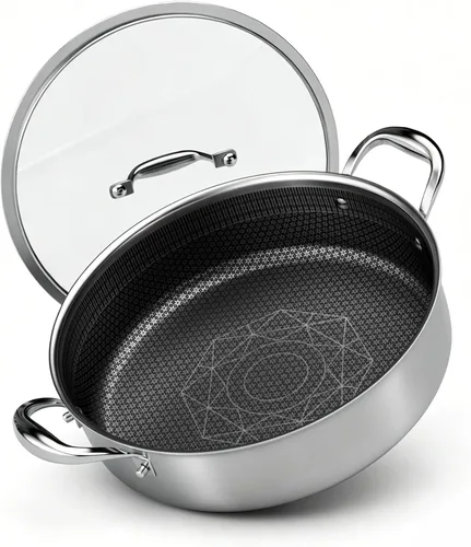 Vista 9 de COOKER KING Sartén híbrida de 3.6 cuartos de galón con tapa, sartén