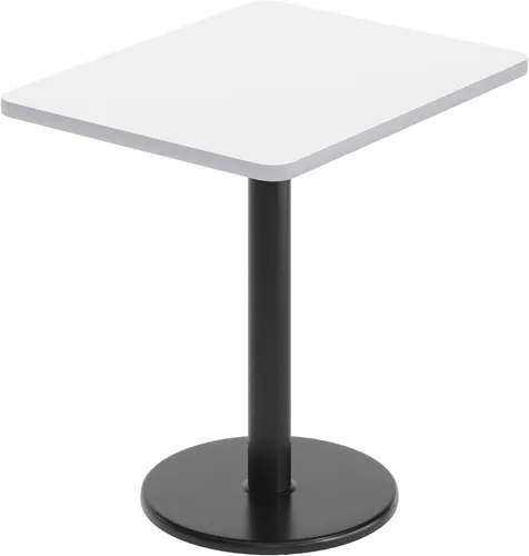Vista 6 de Flash Furniture Mesa rectangular laminada negra de 24 x 30 pulgadas con base de altura de mesa redonda de 18 pulgadas