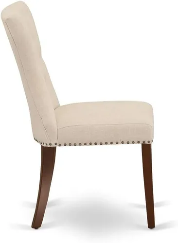 Vista 8 de East West Furniture NFGA5-MAH-32 Juego de comedor