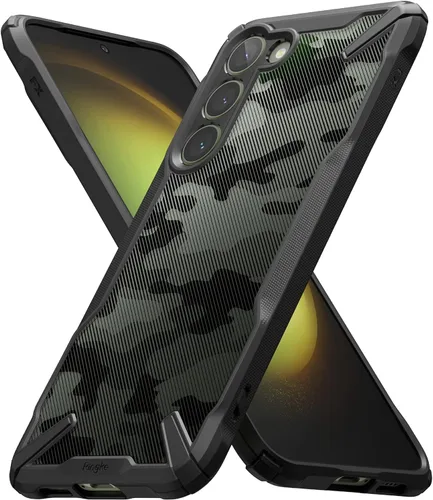 Vista 15 de Ringke Fusion-X [revestimiento dual antiarañazos] compatible con Samsung Galaxy A14 (4G y 5G), parachoques aumentado transparente, parte trasera