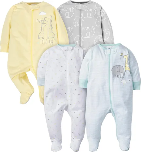 Vista 2 de Gerber Paquete de 8 mamelucos de manga corta y 4 paquetes de ropa Sleep 'N Play