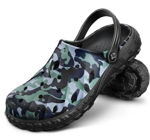 Vista 8 de BULLIANT Zuecos para Hombre, Sandalias de Mules Cómodas para Hombre y Mujer con Plantilla Acolchada y Soporte de Arco - EVA Ligera