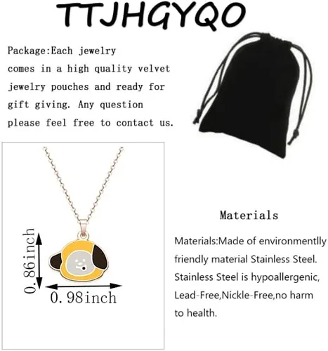Vista 2 de TTJHGYQO Collar Love Yourself Kpop Star Figure Charm Necklace Yourself Army Jewelry Coreano Group Army Gift Kpop Music Fans Gift inspirador regalo