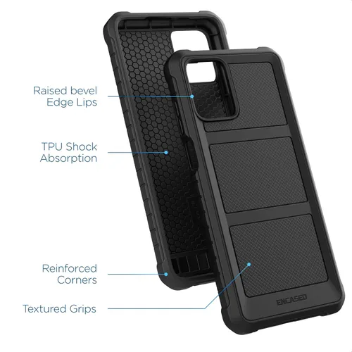 Vista 2 de Encased Funda de cinturón resistente para Moto G Power 5G 2023, funda protectora de cuerpo completo con protector de pantalla templado y clip