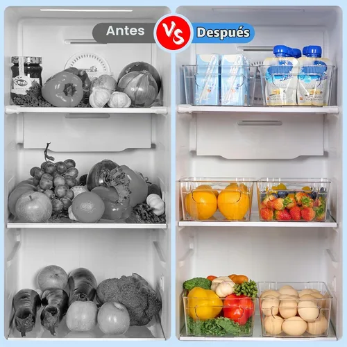 Vista 5 de JollyPack Contenedores de almacenamiento de plástico transparente, paquete