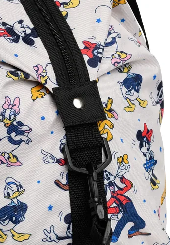 Vista 5 de Disney Bolsa de lona de Mickey Mouse Friends con estampado de fin de semana, Blanco sucio