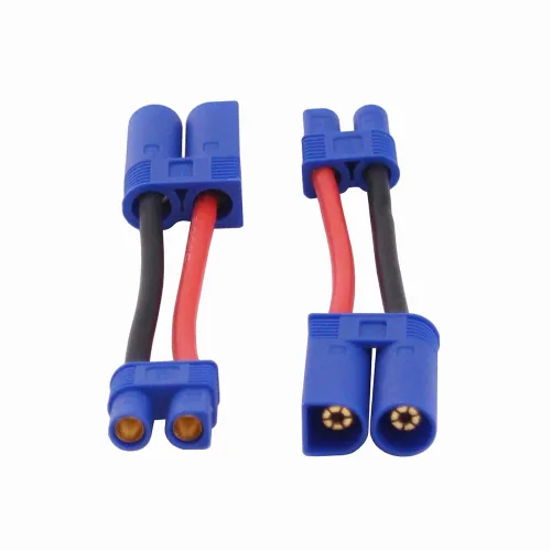 Vista 3 de 2pcs macho EC5 a hembra EC3 adaptador de conector con 14awg 2in cable (C108-2)