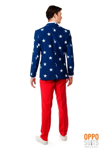 Vista 2 de Traje de rayas y estrellas de Opposuits para hombre Multicolor