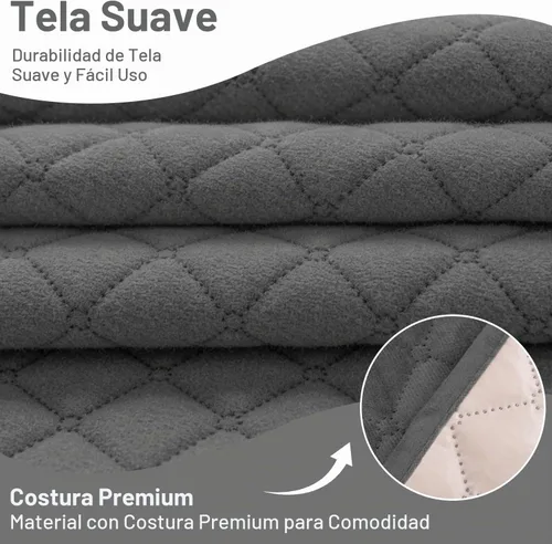 Vista 2 de Fundas para sofá seccional reclinable, 100% impermeables, funda para reclinable de terciopelo lavable, en forma de L, fundas para sofá reclinable