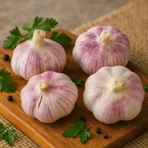 Vista 4 de Bulbos de ajo para plantar (paquete de 6) – Semillas de ajo fresco de cuello duro, clavos de reliquia sin OMG para cultivar o cocinar