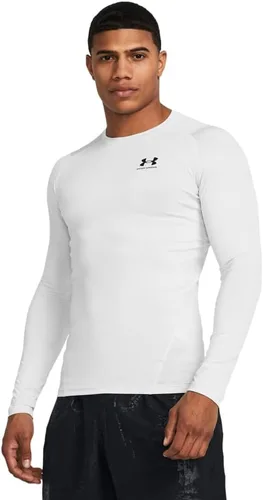 Vista 36 de Under Armour Camiseta de manga larga de compresión HeatGear para hombre Negro (001)/Blanco