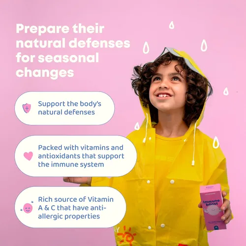 Vista 2 de JoySpring Immune Drops - Suplemento de apoyo a la inmunidad para niños (1 onza líquida, 30 porciones) con líquido orgánico de saúco, equinácea, raíz
