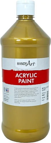 Vista 11 de Handy Art Pintura acrílica, juego de 12 colores, botellas de 16 onzas, acrílico líquido para estudiantes semibrillante, consistencia de flujo
