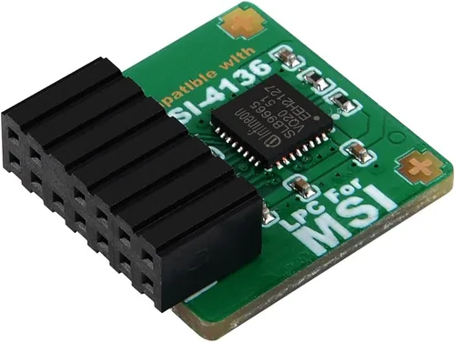 Vista 6 de Módulo TPM2.0 TPM LPC 14Pin Módulo con infineon SLB9665 para MSI Motherboard Compatible con TPM2.0 (MS-4136)
