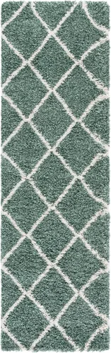 Vista 139 de SAFAVIEH Hudson Shag Collection - Alfombra decorativa de 2 x 3 pies, color beige y marfil, diseño moderno de enrejado, no desprende pelusa
