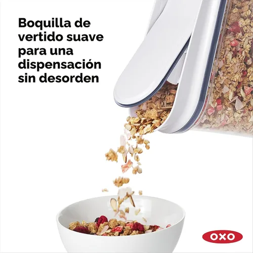 Vista 4 de OXO Good Grips Juego de dispensadores de cereales POP de 3 piezas