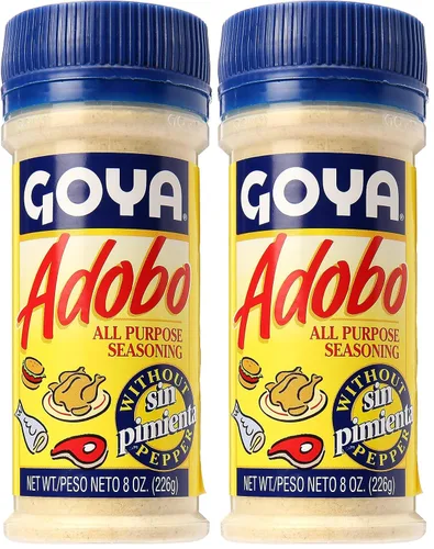 Vista 4 de Goya Adobo sazonador sin chile 28 onzas Condimento para aves, mariscos, carne y verduras, sin grasa y sin calorías, mezcla de especias latinas