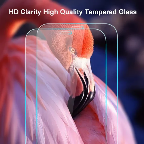 Vista 5 de FanTEK Funda compatible con iPhone 11 con 2 protectores de pantalla y 1 protector de lente de cámara, funda de cristal transparente compatible
