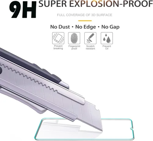 Vista 3 de Paquete de 3 protectores de pantalla compatibles con Nokia G310 5G / Nokia G310 de vidrio templado, sensible al tacto, compatible con fundas, dureza
