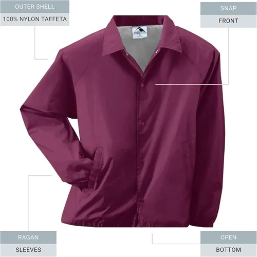 Vista 2 de Augusta Sportswear - Chaqueta de entrenador, de nailon con forro