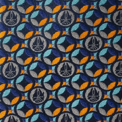 Vista 4 de Corbata Falcon Motif Azul Marino Hombre, Multi