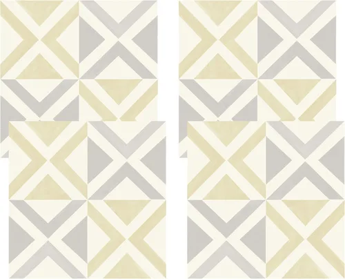 Vista 8 de FloorPops Isosceles - Azulejos para despegar y pegar, blancos y blanquecinos