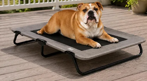 Vista 9 de Pet Gear Lifestyle Pet Cot Cama elevada, 30 pulgadas, abedul