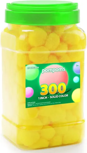 Vista 21 de Eppingwin - 2000 pompones negros, pompones suaves de 1 cm para manualidades, 0.4 pulgadas para proyectos de bricolaje de arte y manualidades (negro)