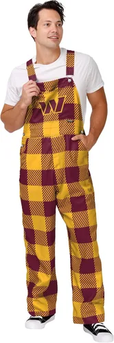 Vista 17 de FOCO NFL mens Nfl Team Logo Plaid Bib Overalls