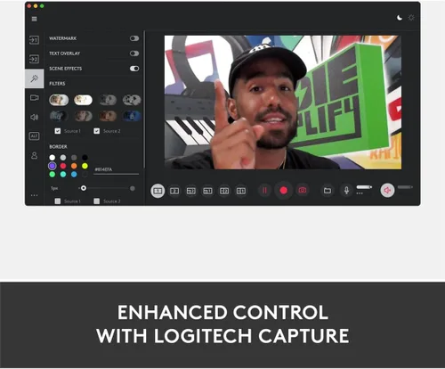 Vista 9 de Logitech Cámara web StreamCam Plus con soporte para trípode (grafito)