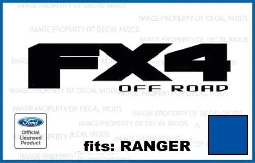 Vista 15 de FX4 Offroad - Calcomanías adhesivas naranjas para Ford Ranger troqueladas (2019-2020) - CO_Solid (juego de 2) con licencia