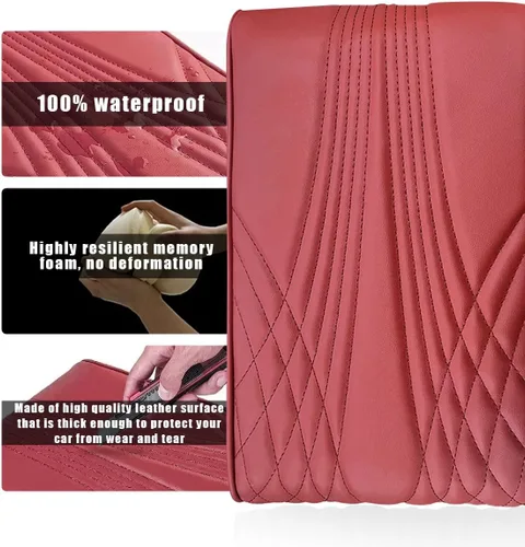 Vista 3 de Ziciner Funda para consola central de automóvil, de 12.6 x 8.5 pulgadas, de espuma viscoelástica, almohadilla de protección para reposabrazos